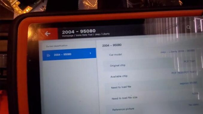 Xhorse key tool plus test skim 95080 pin read on jeep Xhorse key tool plus test skim 95080 pin read on jeep