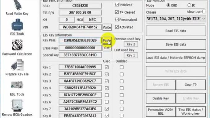 Xhorse VVDI MB ESL Programming for Benz W204 2009 Fails