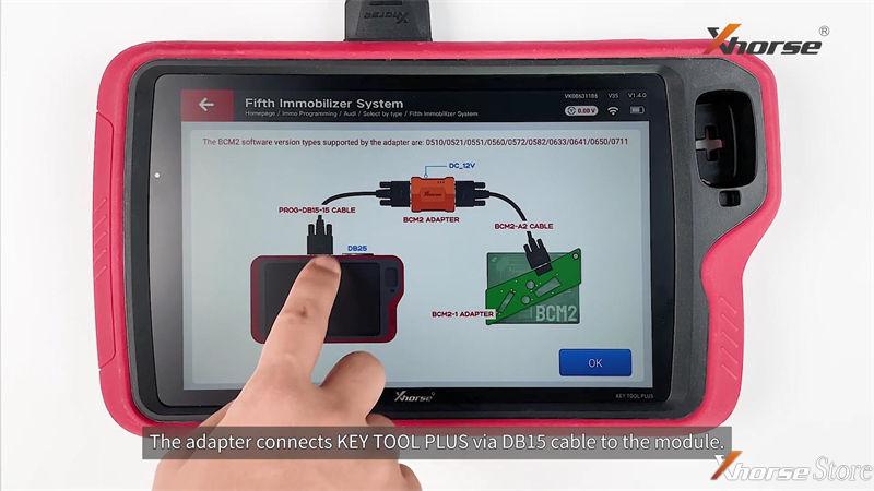 Audi BCM2 Solder-free Adapter Works with Xhorse Key Tool Plus