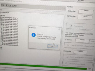 BMW VVDI BIMTOOL Error 211 on Flash Programming Solution
