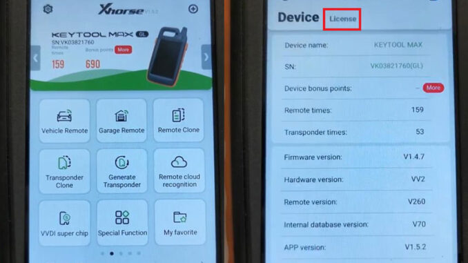 check-xhorse-vvdi-key-tool-max-license-status (1) Check Xhorse VVDI Key Tool Max License Status