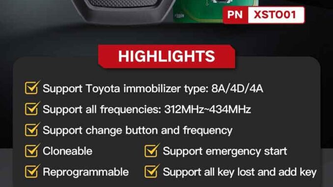 Xhorse Toyota XM38 Smart Key