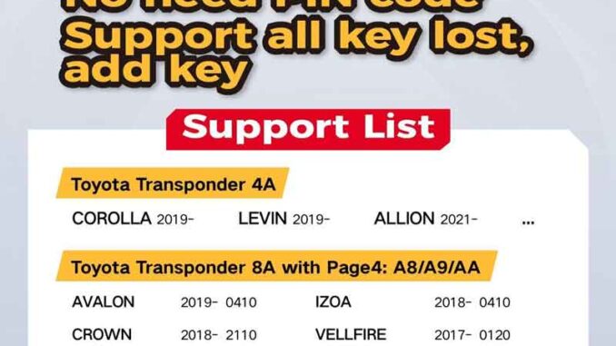 xhorse-toyota-8a-4a-akl-adapter-accept-pre-order-now Xhorse Toyota 8A 4A AKL Adapter