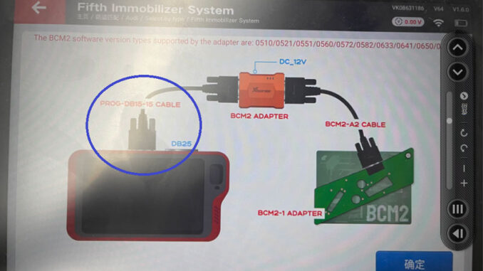 Solved VVDI Key Tool Plus + BCM2 Adapter Connect Line Error