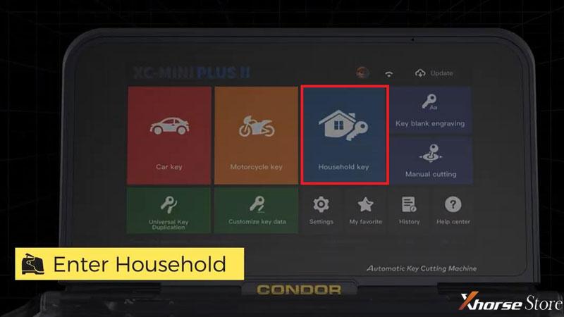 Xhorse Condor XC-Mini Plus II Schlage Cut by Bitting for House Key