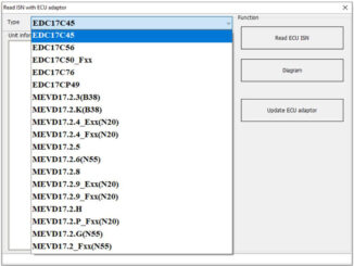 Xhorse VVDI BIMTOOL PRO Read ECU ISN Supported List